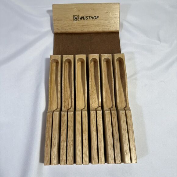 Wusthof In-Drawer Knife Organizer 11 Slot Storage Wood Block 7 1/2 X 16 3/4 - Picture 1 of 7